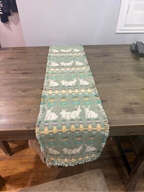 Bunny Table Runner.  Used.  About 64” long.